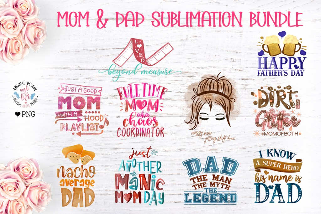 New Mom and Dad Sublimation&nbsp;Bundle