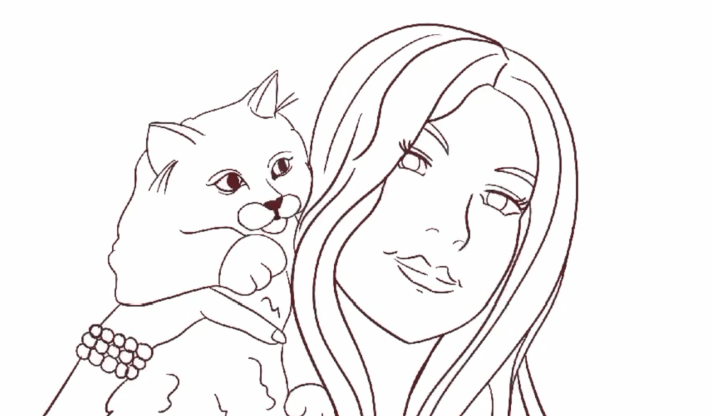 Isn’t my girl a sweetheart? Cartooning myself and Aura in Procreate (Fast&nbsp;Speed)