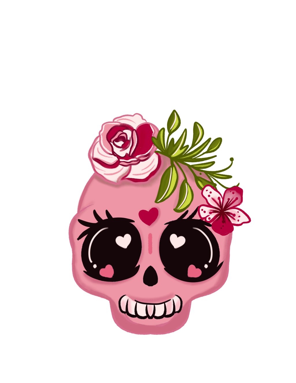 Free Sugar Baby Skull Sublimation&nbsp;Clipart