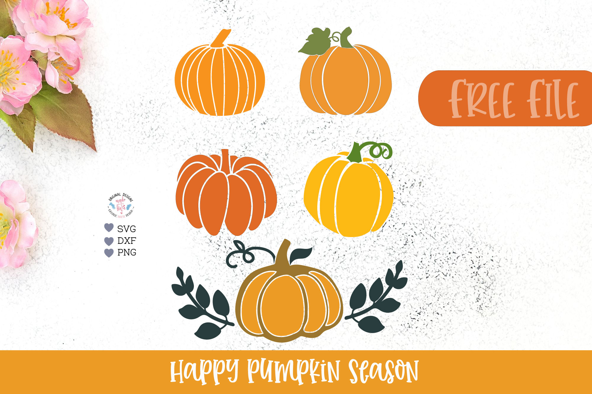 Happy Pumpkin Season with Free Pumpkins