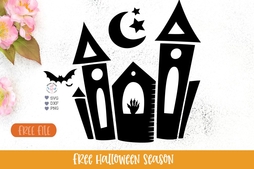 Let’s get tricky * Free Halloween Castle perfect for Cards&nbsp;cut-outs